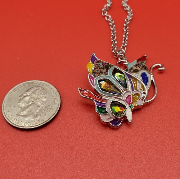 🦋Fairy Butterfly Enamel Necklace - Picture 2 of 6